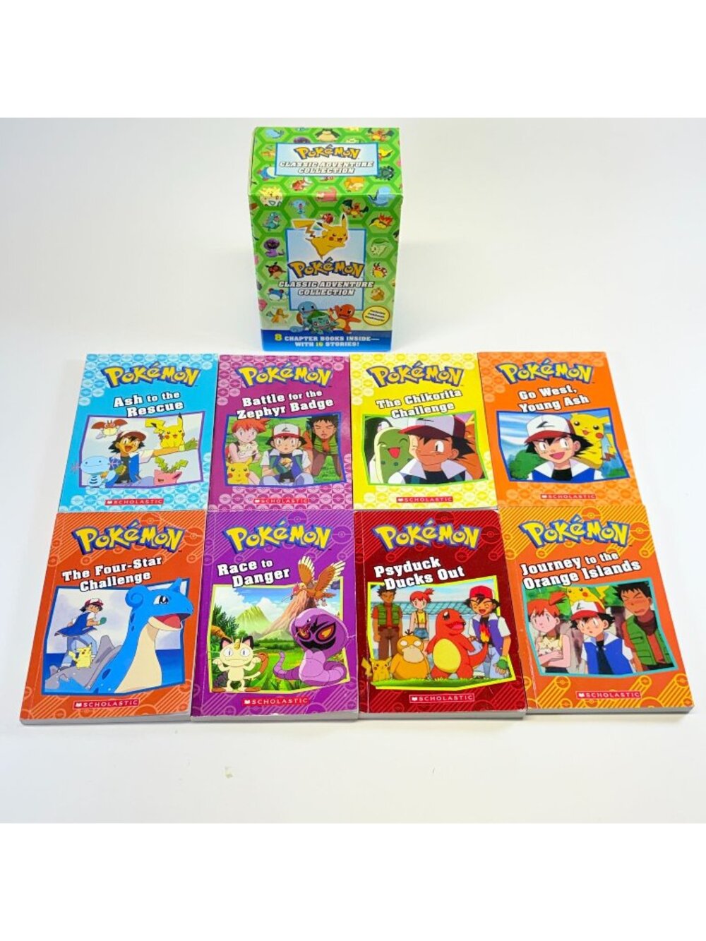 Pokémon Classic Adventure Collection 8 Chapter Books W/16 Stories Scholastic